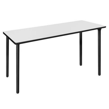 REGENCY Kee Folding Tables, 60 W, 24 L, 29 H, Wood, Metal Top, White MTF6024WHBK